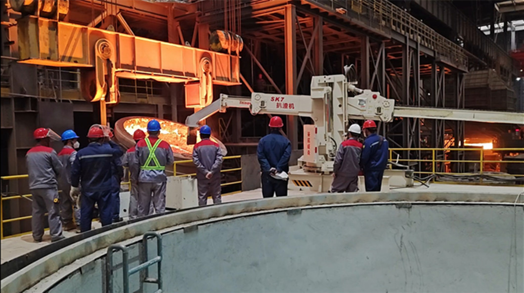 slag skimming machine